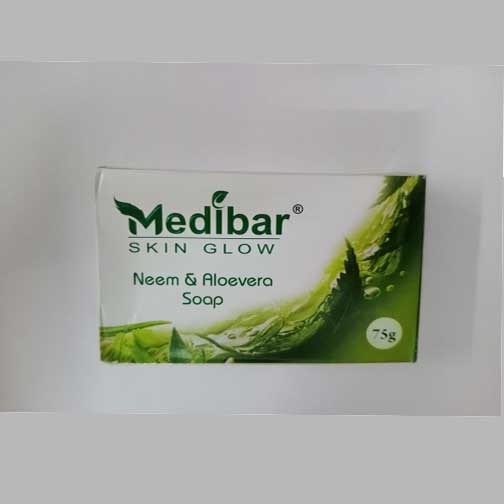 MEDIBAR NEEM & ALOEVERA SOAP FOR SKIN GLOWING - 75gm