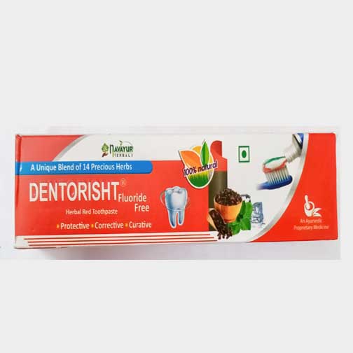 DENTORISHT HERBAL RED TOOTH PASTE - 100gm