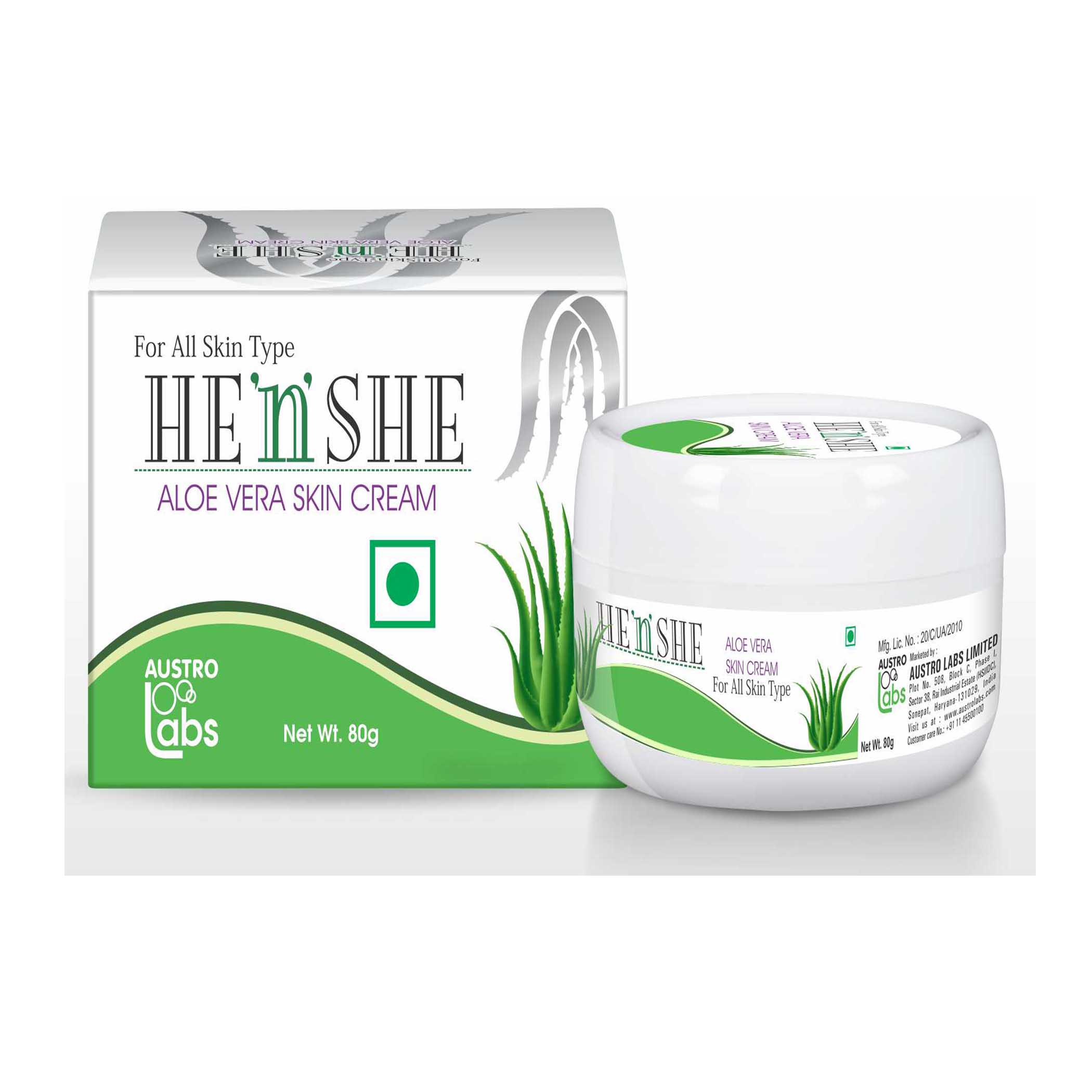 HE 'N' SHE ALOVERA SKIN CREAM - 80gm