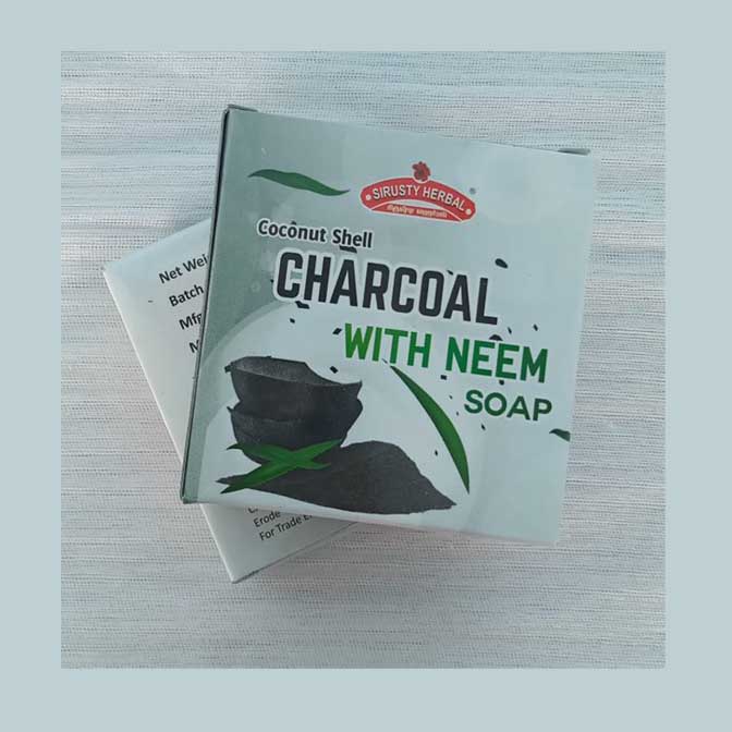 CHARCOAL WITH NEEM SOAP - 100gm