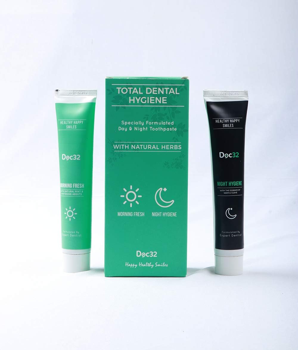 DOC32 DAY & NIGHT TOOTH PASTE - 100GM&80GM